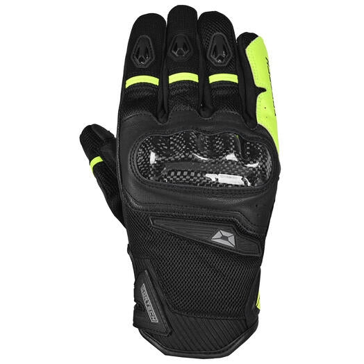 Cortech Sonic-Flo Gloves (X-Large, Black/Fluo Yellow)