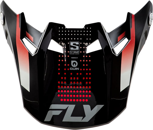 Fly Racing Visor for Formula S Carbon Protocol Helmet - Black Carbon/Red - XL-2XL