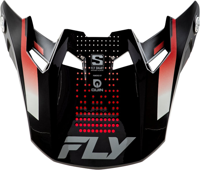 Fly Racing Visor for Formula S Carbon Protocol Helmet - Black Carbon/Red - XL-2XL