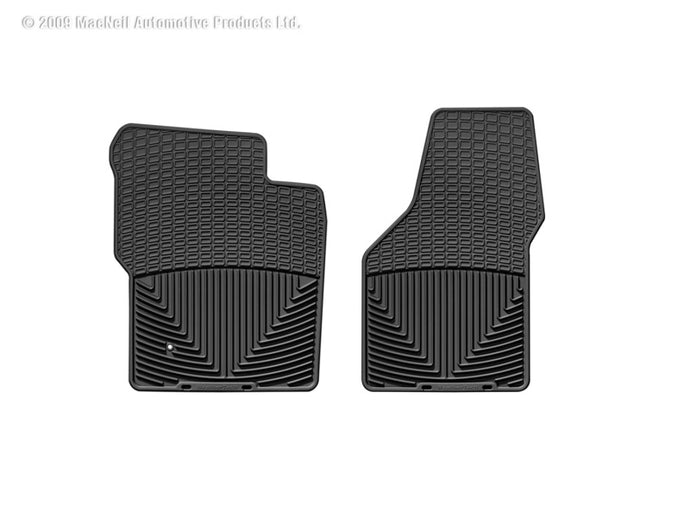 Weathertech W19 WT Rubber Mats - Front - Blk