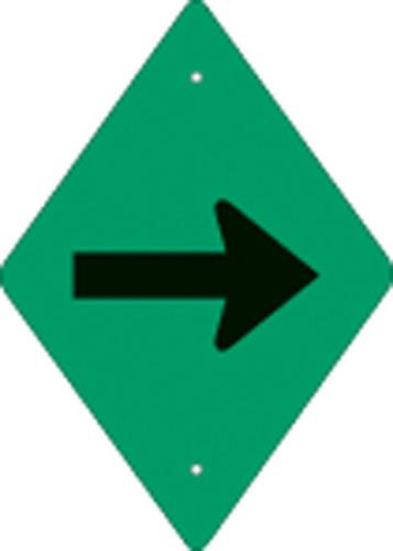 Voss 262 DA HGR 5x7in. ATV Trail Sign - Horizontal Arrow (Green)