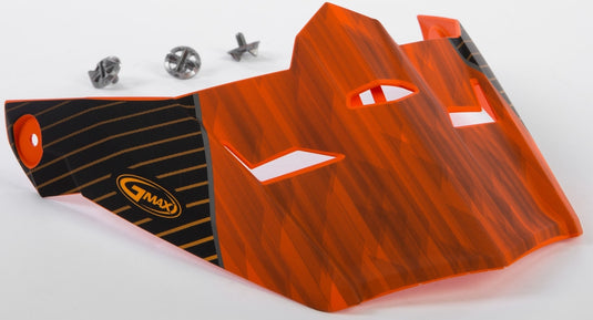 G-Max Visor with Screws for MX-46 Colfax Helmets - Matte Orange/Black - Md-2XL