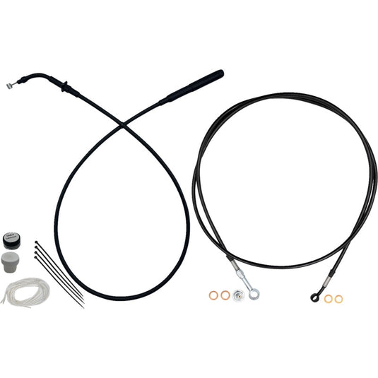 Fat Baggers, Inc. 249914-B EZ Install Upper Clutch Cable Kit - 14in. - Black