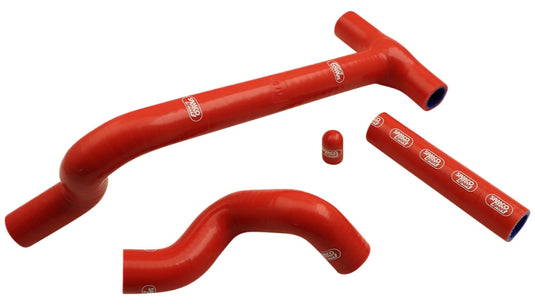 Moose Racing BET-15-RD Race Fit Radiator Hose Kit without Clamps - Red