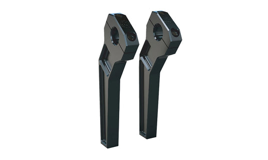 Todds Cycle TD-R22-08B 1-1/8in. Pullback Handlebar Riser Kit - 8in. Rise - Black