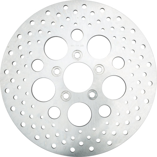 Harddrive 144656 Drilled Vented Rear Brake Rotor - Stainless Steel