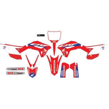 Dcor 20-10-941 HRC Honda Complete Graphic Kit - White