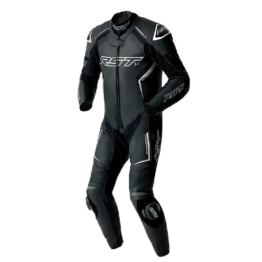 Rst S1 D30 Leather Suit (X-Large, Black/White)