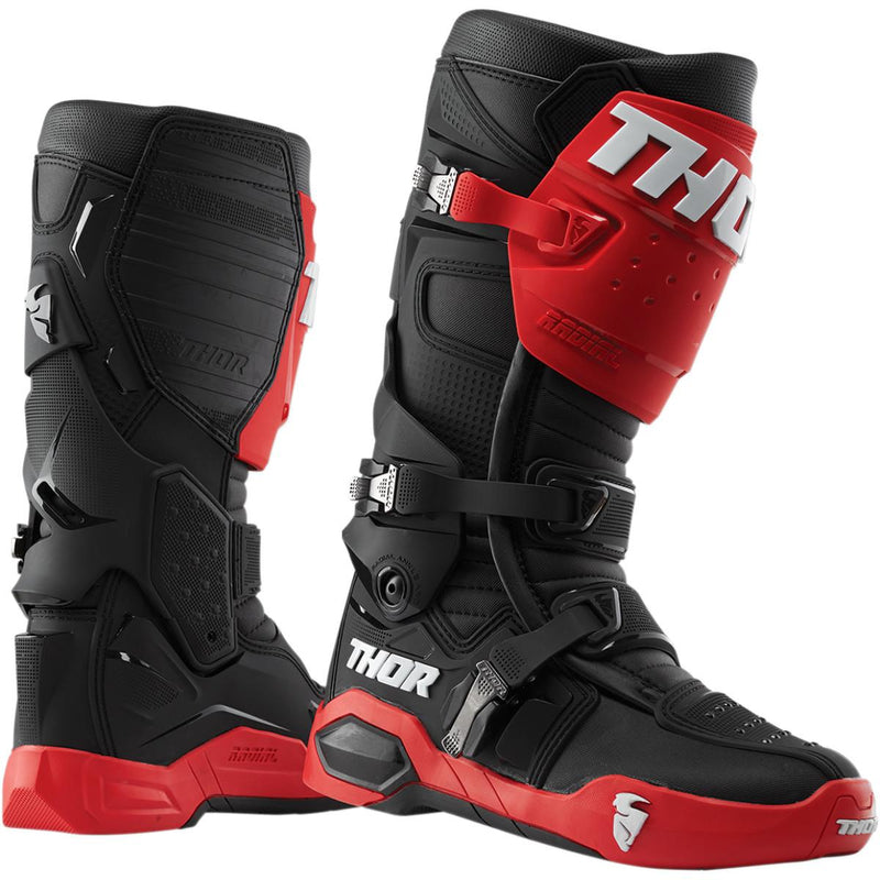 Thor Radial Boots Red/Black Black