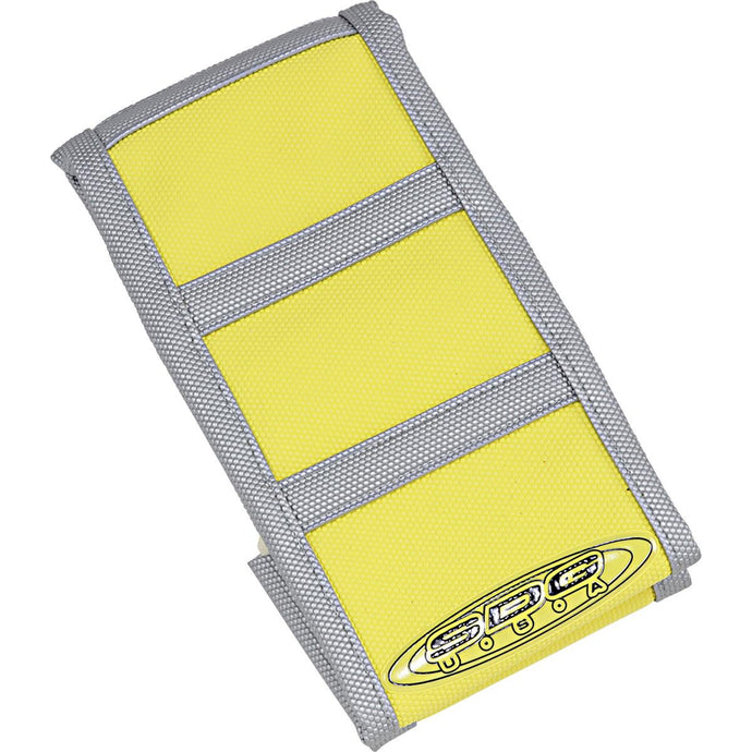 Sdg 95925XYX 6-Rib Gripper Seat Cover - Yellow Top/Gray Sides with Gray Ribs
