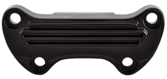 Harddrive 03-0106B Finned Handlebar Clamp with Skirt - Black
