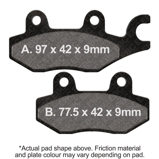 Ebc Powersports FA197HH EBC HH Sintered Brake Pads