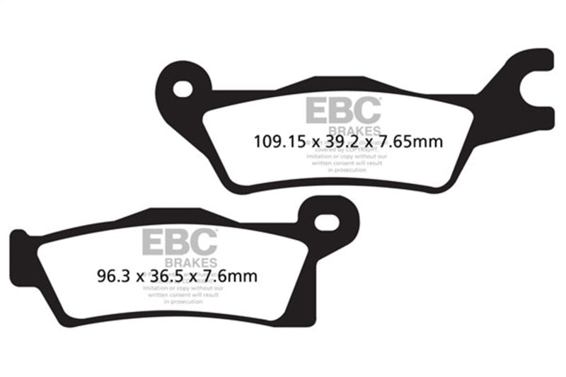 Load image into Gallery viewer, Ebc Powersports FA618R EBC R Sintered Brake Pads
