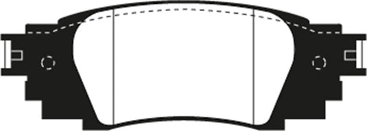 Ebc DP43080R EBC Yellowstuff Brake Pad Sets