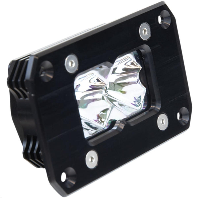 Heretic Studio 50203 6-Series Flood Light - Black Flush Mount - 2in.