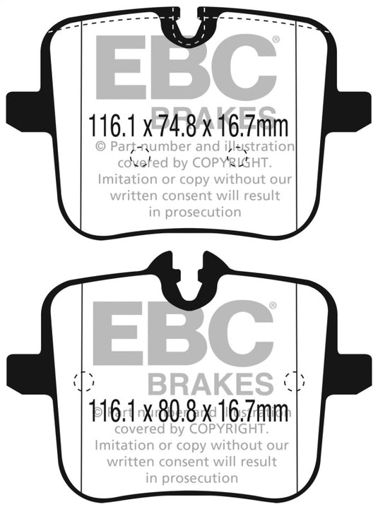 Ebc DP42320R EBC Yellowstuff Brake Pad Sets