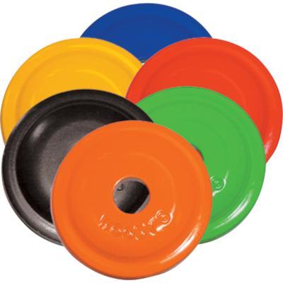 Woody's AWA-3800 Round Digger Aluminum Support Plates - 5/16in. - Yellow (48pk.)