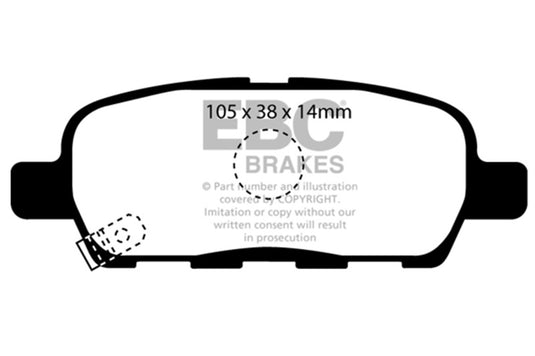 Ebc DP21955 EBC Greenstuff Brake Pad Sets