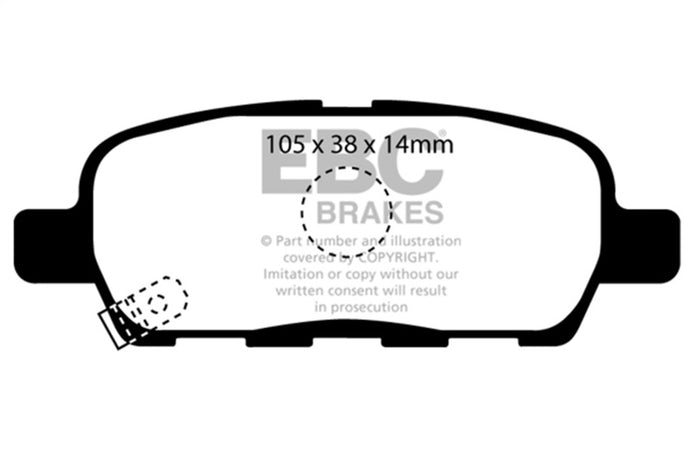Ebc DP21955 EBC Greenstuff Brake Pad Sets