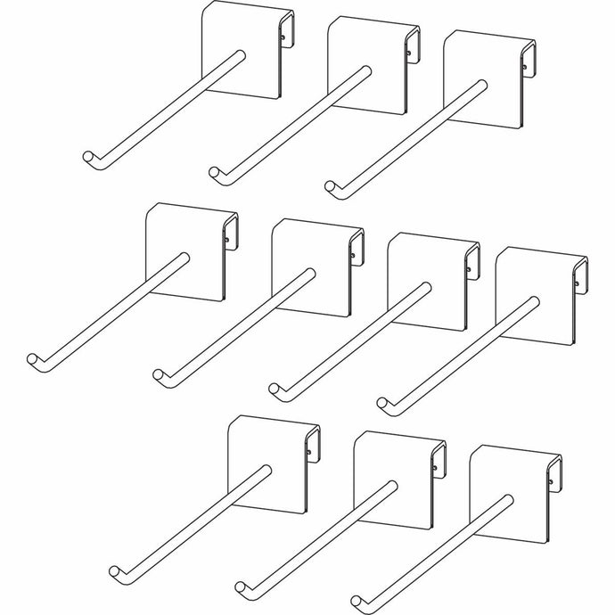 Icon 9903-0491 Glove Peg Fixture - Single Hook - 10pk.