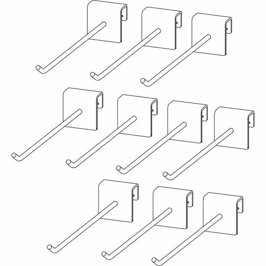 Icon 9903-0491 Glove Peg Fixture - Single Hook - 10pk.
