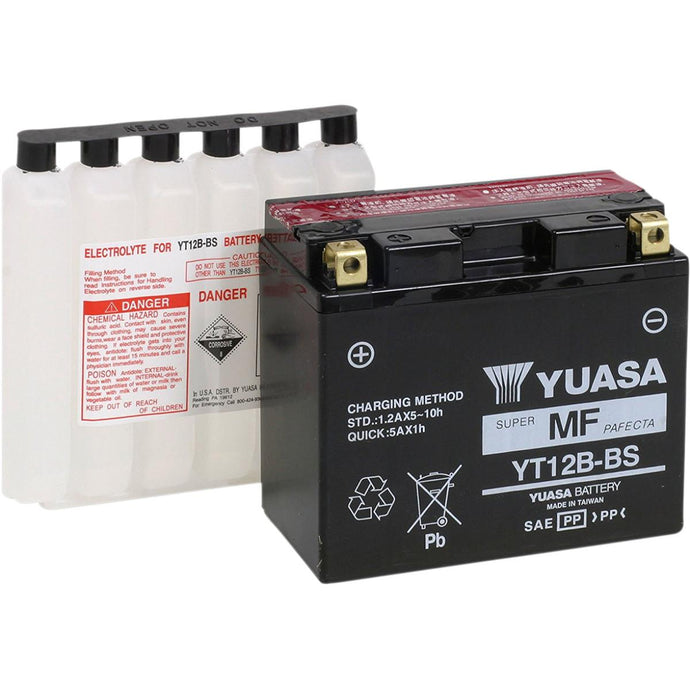 Yuasa YUAM6212B Maintenance Free Battery - YT12B-BS