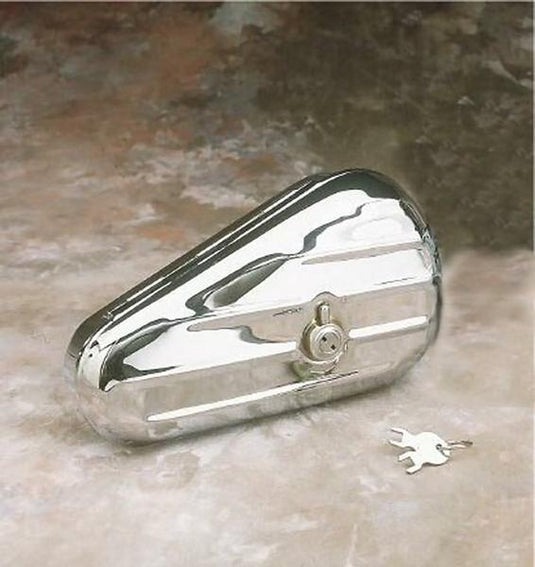 Drag Specialties DS-373655 Chrome Teardrop Toolbox - Right
