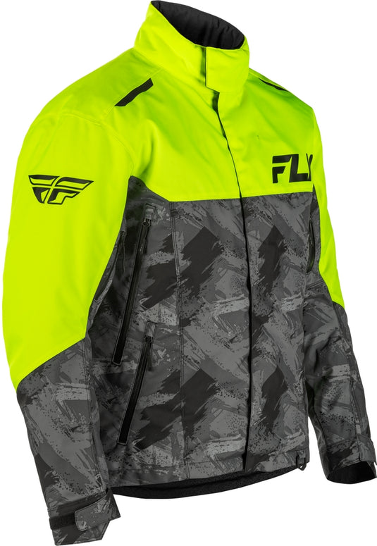 Fly Racing SNX Pro Jacket (Small, Black/Hi-Vis Yellow)