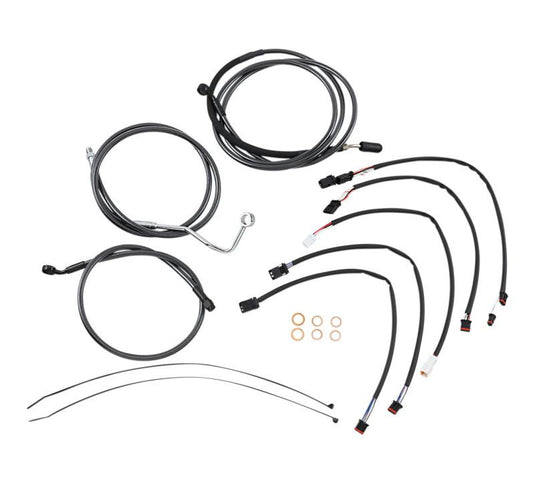 Magnum 487422 Black Pearl Handlebar Installation Kit for 15-17in. Ape
