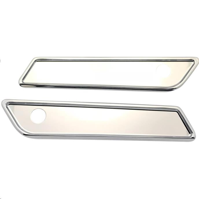 Pro-One Performance 104721 Saddlebag Latch Smooth Covers - Chrome