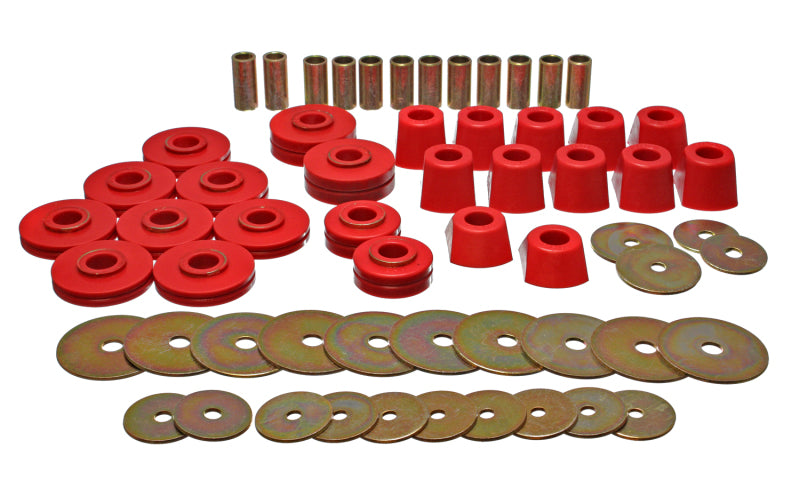 Load image into Gallery viewer, Energy Suspension 3.4110R ES Body Mounts - Red
