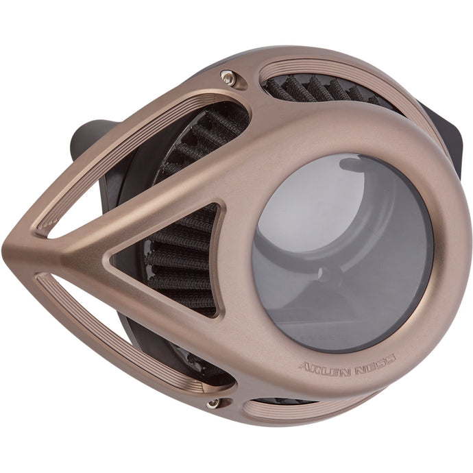Arlen Ness 600-007 Clear Tear Series Air Cleaner Kit - Titanium Anodized