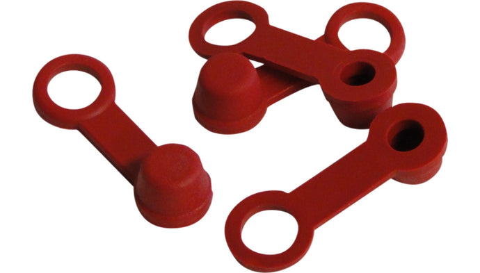 Helix Racing Products 202-2001 Brake Bleeder Caps - Red