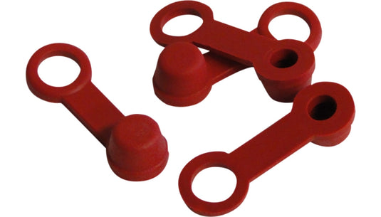 Helix Racing Products 202-2001 Brake Bleeder Caps - Red
