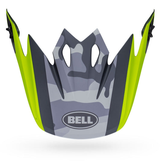 Bell Helmets Visor for MX-9 Alter Ego MIPS Helmets - Matte Hi-Viz/Camo