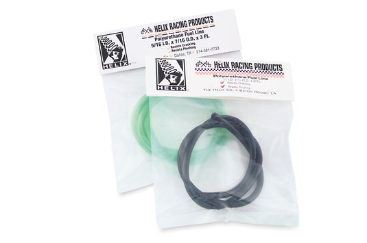 Helix Racing Products 516-7167 Colored Fuel Line - 5/16in. x 7/16in. - 3ft. - Transparent Black