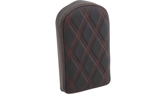 Drag Specialties 0822-0442 Backrest Pads For Square And Round Sissy Bars - Double Diamond - Red Stitch