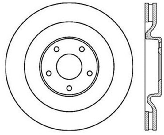 Stoptech 126.62102CSL ST Slotted Sport Brake Rotors