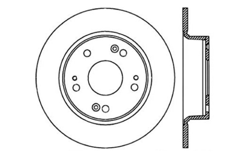 Load image into Gallery viewer, Stoptech 127.40055R ST Slot &amp; Drill Brake Rotors
