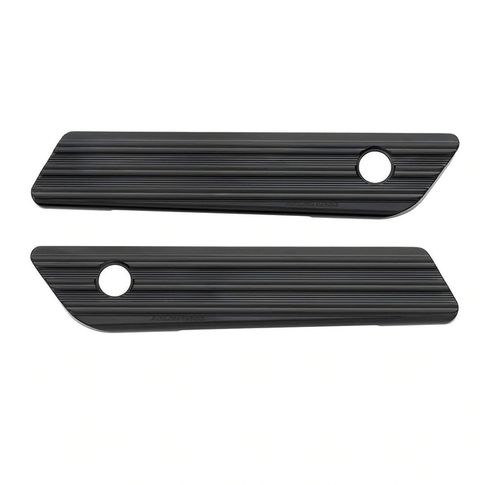 Arlen Ness 03-603 Saddlebag Latch Covers - 10-Gauge - Black