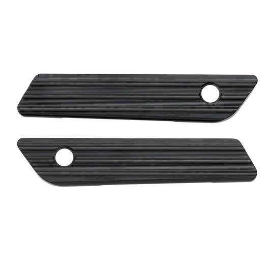 Arlen Ness 03-603 Saddlebag Latch Covers - 10-Gauge - Black