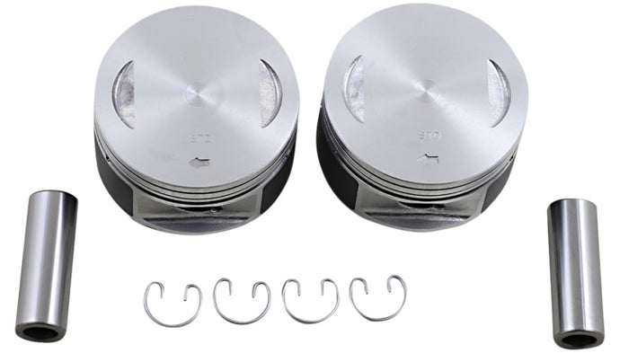 Drag Specialties 0911-0043 Piston Kit (1450cc., 3.75in. Bore) - .010in. Oversize, 9.0:1 Compression