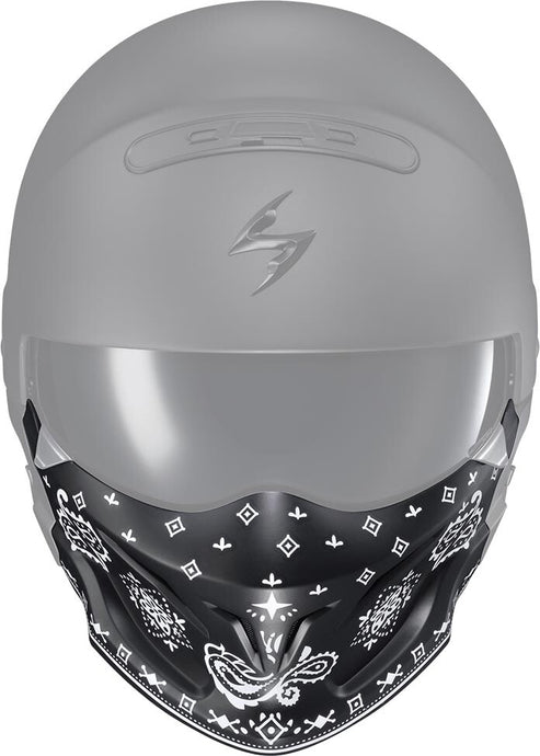 Scorpion Face Mask for Covert Helmets - Bandana Matte Black