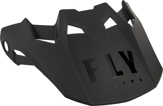 Fly Racing Visor for Formula Helmets - Carbon Solid Matte Black Carbon - YL to Sm