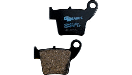 Gbrakes GB0558-69 Semi Metallic Brake Pads - Rear