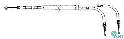 Sp1 05-139 Dual Throttle Cable for Mikuni 28mm to 34mm Carburetors - 2 1/2in. Extended Length