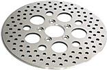 Harddrive 144602 Drilled Vented Front Brake Rotor - Stainless Steel Polished