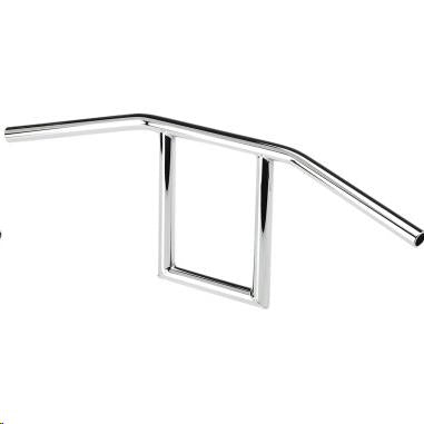 Biltwell Inc. 6006-1056 1in. Window Slotted Handlebar - Chrome