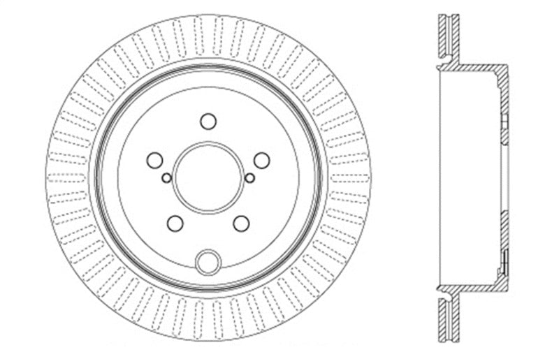 Load image into Gallery viewer, Stoptech 128.47031R ST Drilled Sport Brake Rotors
