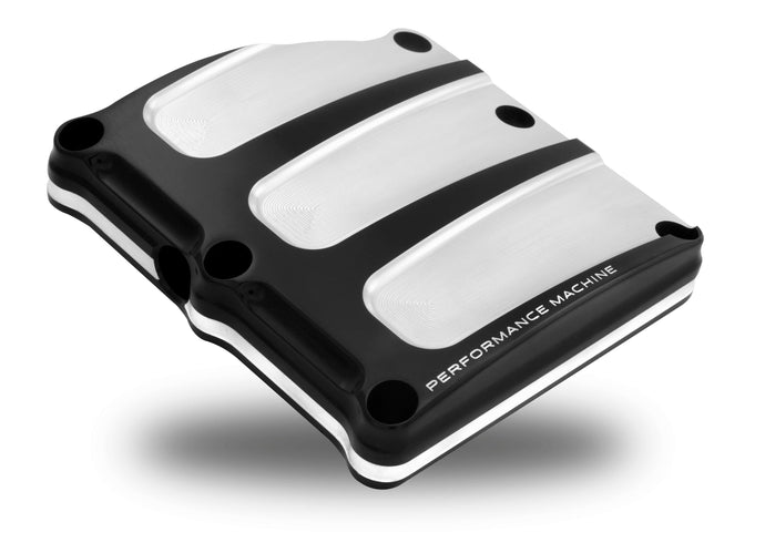 Performance Machine 0203-2018-BM Scallop Transmission Top Cover - Contrast Cut
